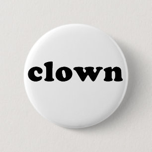 Generic CLOWN T shirt for Halloween 6 Cm Round Badge