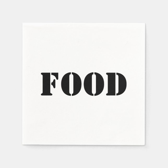 Generic Food and Drink Humourous Party Supplies Napkin (Front)
