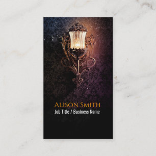 Generic lamp with fireflies business card
