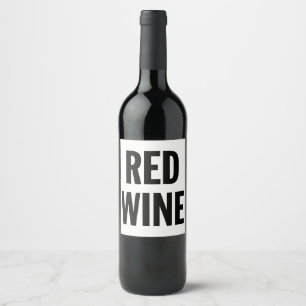 Generic Red Wine Label