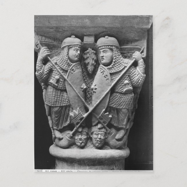 Generosity and Charity piercing two Vices Postcard (Front)