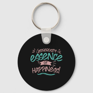 Generosity Essence Of Happiness Sticker  Key Ring