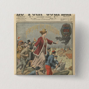 Generosity of the City of Paris and France 15 Cm Square Badge