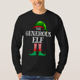 Generous Elf Matching Family Group Christmas Party T-Shirt