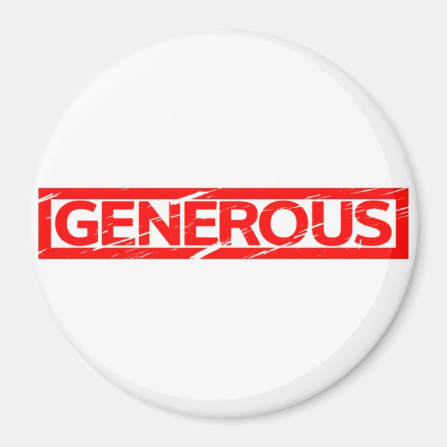 Generous Stamp Magnet (Front)