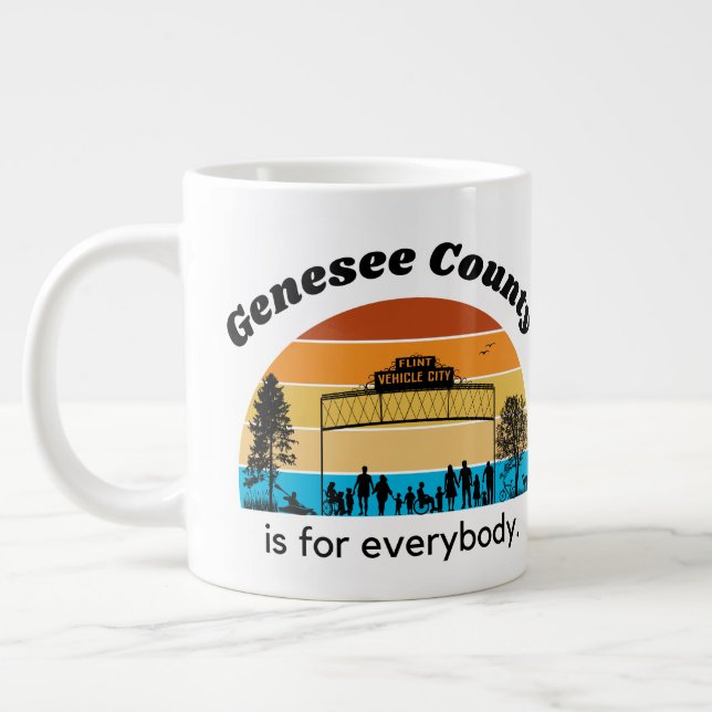 Genesee County is for Everybody Jumbo Mug (Left)