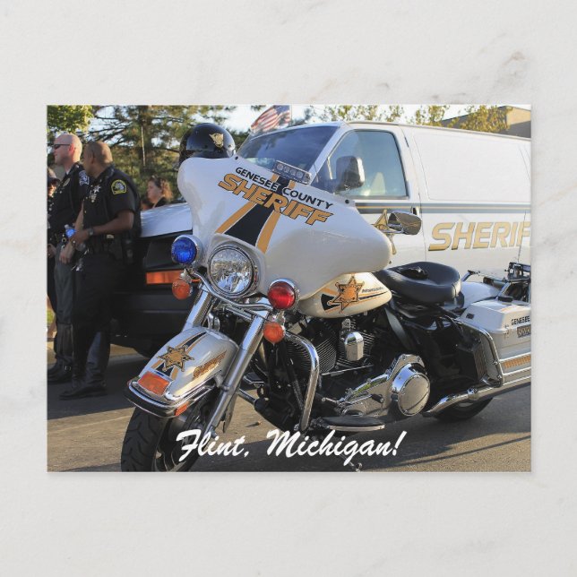 Genesee County Sherriff Postcard (Front)