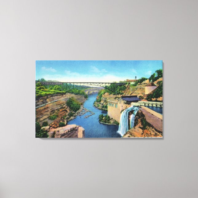 Genesee River Gorge, Park Avenue Bridge Canvas Print (Front)