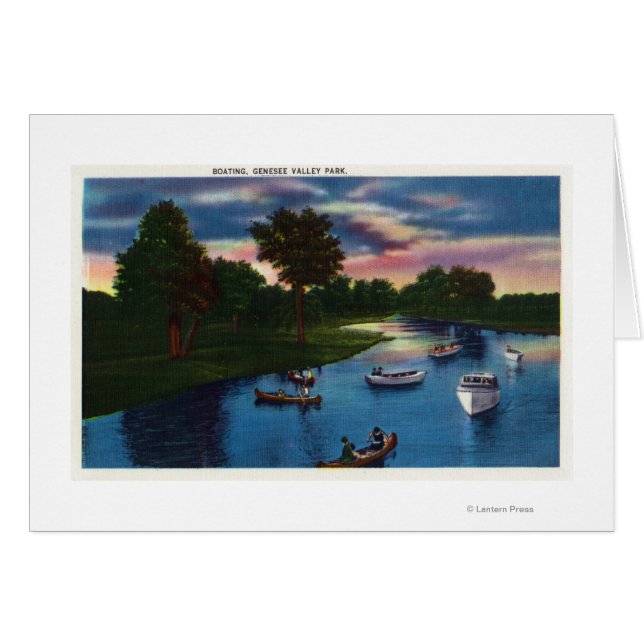Genesee Valley Park Boating Scene (Front Horizontal)