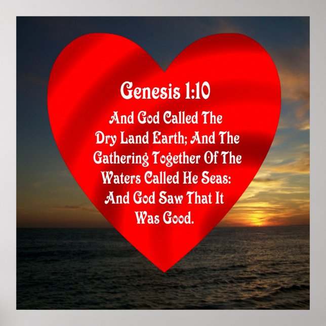 Genesis 1 10  Seas --POSTER PRINT (Front)