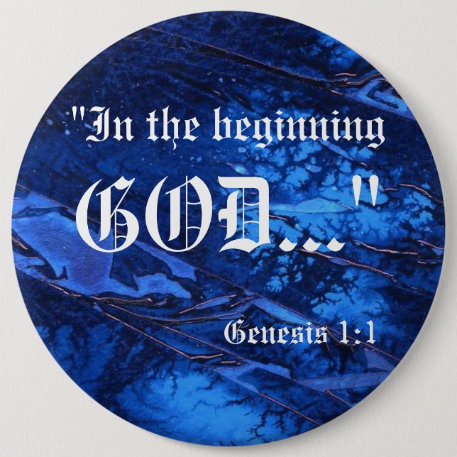 Genesis 1:1 Button (Front)