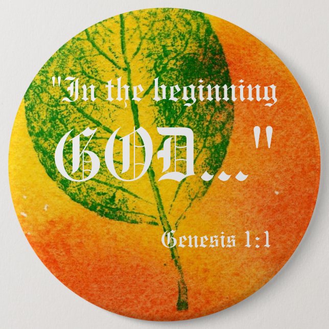Genesis 1:1 Button (Front)