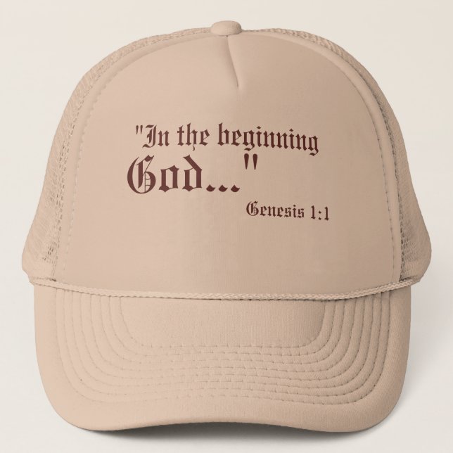 Genesis 1:1 Hat (Front)