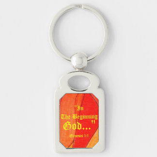 Genesis 1:1 In the beginning God..."Bible truth  K Key Ring
