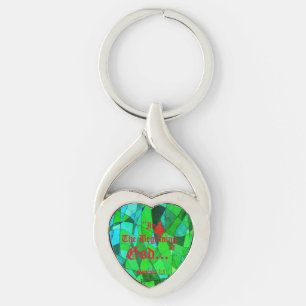 Genesis 1:1 In the beginning God..."Bible truth K Key Ring