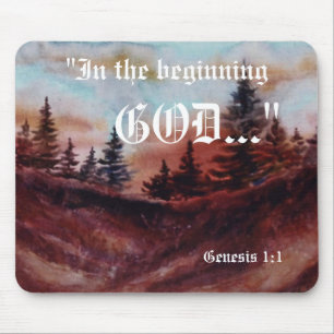 Genesis 1:1 Mousepad