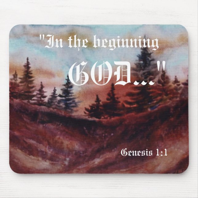 Genesis 1:1 Mousepad (Front)