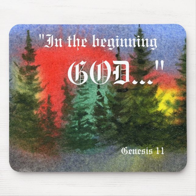 Genesis 1:1 Mousepad (Front)
