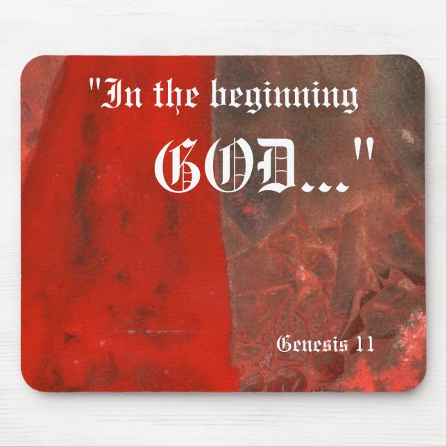 Genesis 1:1 Mousepad (Front)
