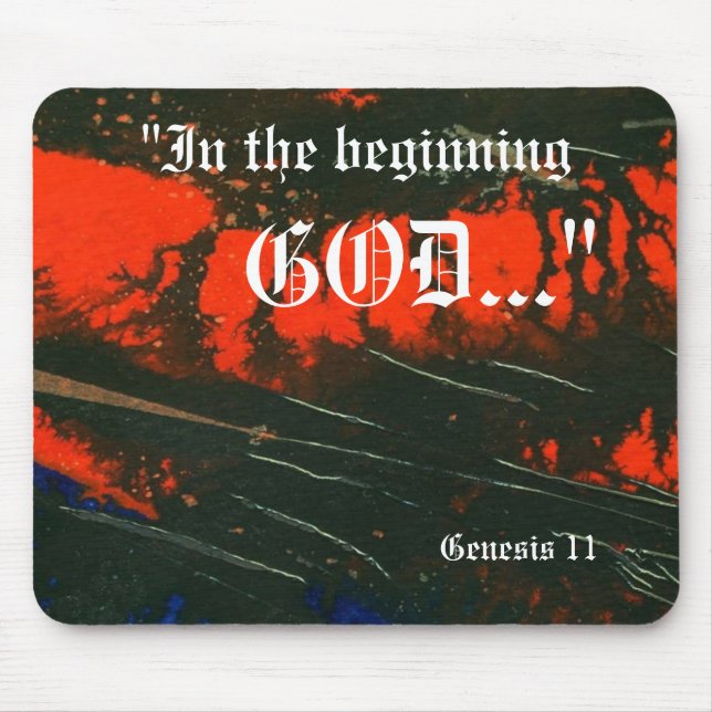 Genesis 1:1 Mousepad (Front)