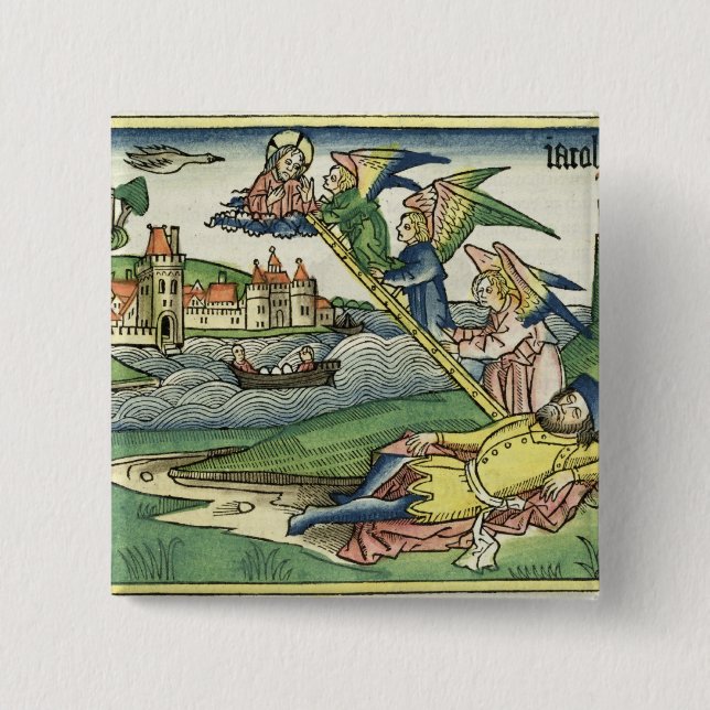 Genesis 28 10 Jacob's Ladder, from the 'Nuremberg 15 Cm Square Badge (Front)