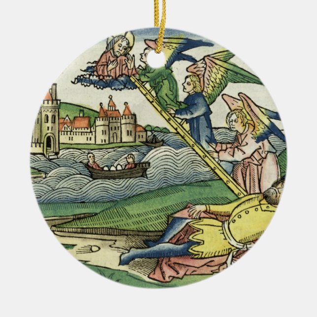 Genesis 28 10 Jacob's Ladder, from the 'Nuremberg Ceramic Tree Decoration (Front)