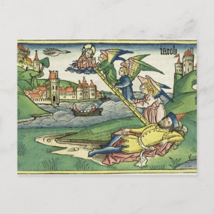 Genesis 28 10 Jacob's Ladder, from the 'Nuremberg Postcard