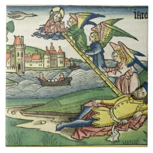 Genesis 28 10 Jacob's Ladder, from the 'Nuremberg Tile