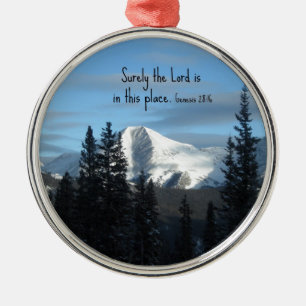 Genesis 28:16 Surely the Lord is in this place. Metal Tree Decoration