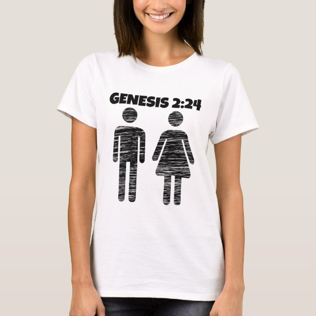 GENESIS 2:24 MARRIAGE T-SHIRTS (Front)
