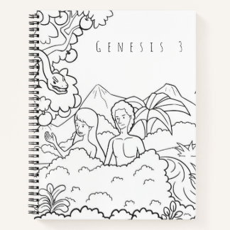 Genesis 3 Bible Colouring Notebook | Christian Scr