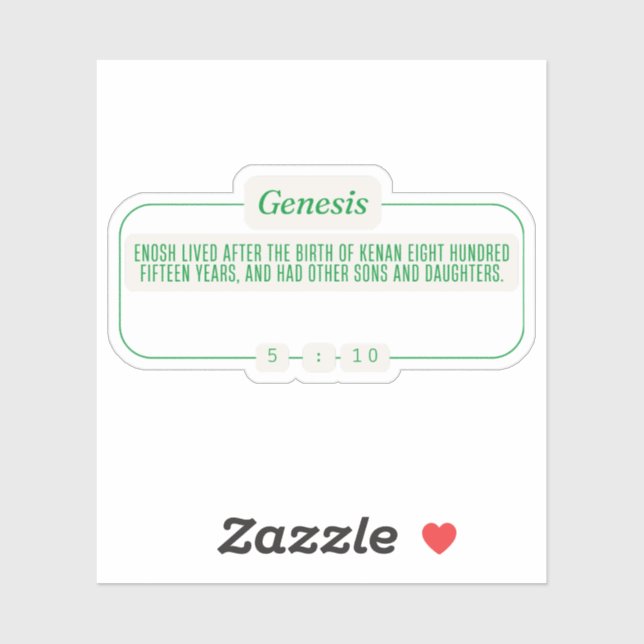 Genesis 5:10 (Sheet)