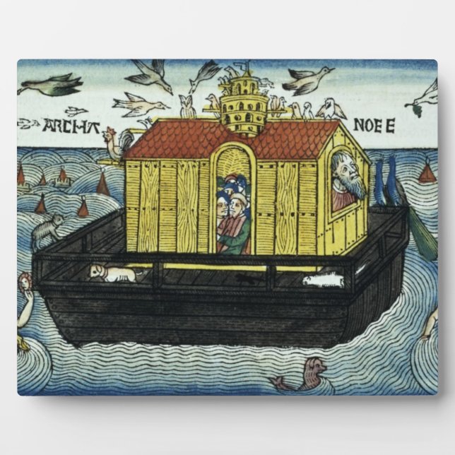 Genesis 6:11-24 Noah's Ark, from the Nuremberg Bib Plaque (Front)