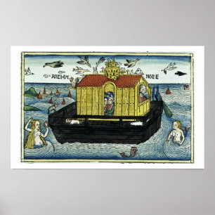 Genesis 6:11-24 Noah's Ark, from the Nuremberg Bib Poster