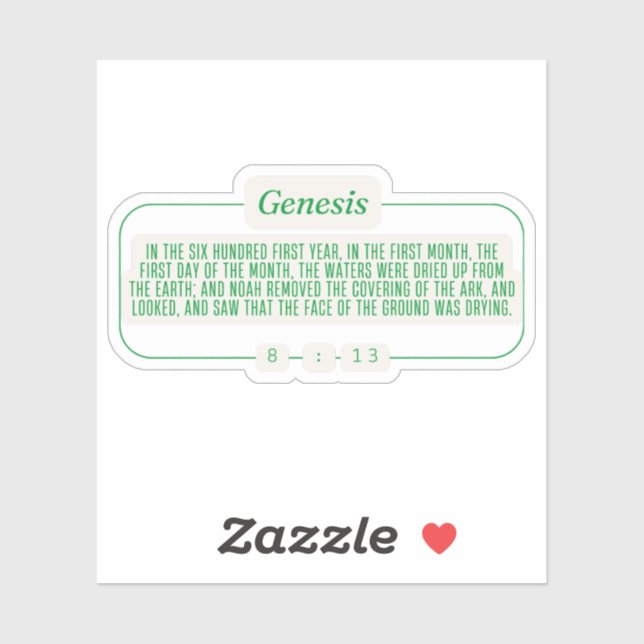 Genesis 8:13 (Sheet)