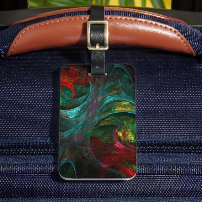 Genesis Abstract Art Address Luggage Tag (Front Insitu 2)