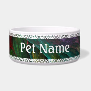 Genesis Abstract Art Dog Bowl