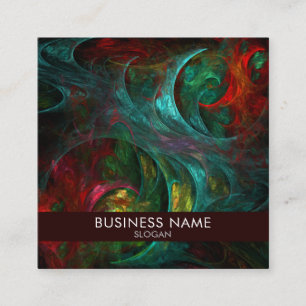 Genesis Abstract Art Professional Square Business Card