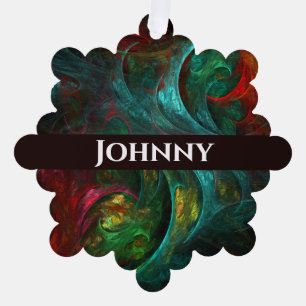 Genesis Abstract Art Tree Decoration Card