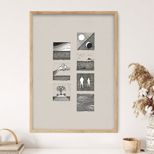 Genesis Art, Days of Creation, In the beginning,  Poster