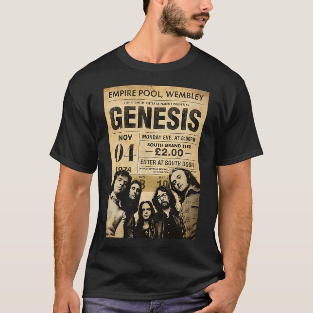 Genesis Band classic poster T-Shirt (Front)