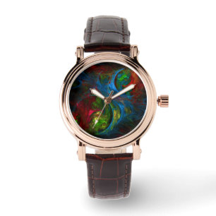 Genesis Blue Abstract Art Watch