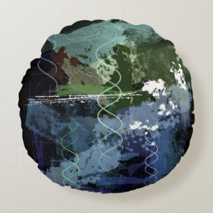 Genesis Day 5: Creatures Round Cushion