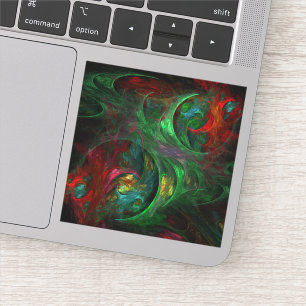 Genesis Green Abstract Art