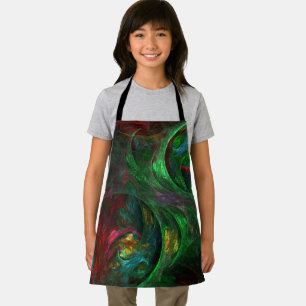 Genesis Green Abstract Art Apron