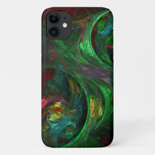 Genesis Green Abstract Art Case-Mate iPhone Case