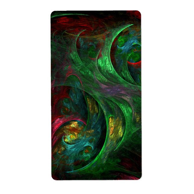 Genesis Green Abstract Art Fractal (Front)