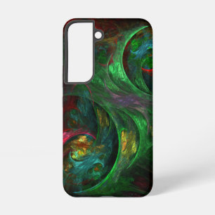 Genesis Green Abstract Art Samsung Galaxy Case