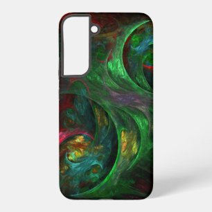 Genesis Green Abstract Art Samsung Galaxy Case
