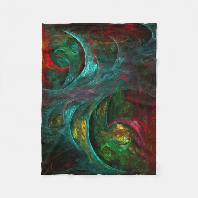 Genesis Nova Abstract Art Fleece Blanket (Front)